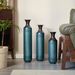 Floor Metal Vase Modern Style Decoration Home Droplet Shaped White Metal Vase 3-piece Set Gorgeous Home Decoration Large Glazed Metal Vase_maomaolike.com