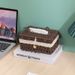 Woven Tea Table, Household Straw Woven Miscellaneous Storage, Desktop Toy Key, Cosmetics, Living Room Snacks, Drawer_maomaolike.com