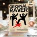 Original Raver Painting Poster, Bold Minimalist Graphic Poster, Retro Rave Culture Design With Dancing Figures, Ideal For Bedroom, Music Studio And_maomaolike.com