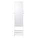 VEVOR Mirror Jewelry Cabinet Standing Mirror With Storage Full Length White_maomaolike.com