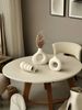 3pc Milky White Artistic Vase Is Suitable For Living Room, Dining Room, Study Desk, Multi-scene Ornaments, Flower Arrangement, Vase_maomaolike.com