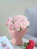 1pc Love Shape Design Pink Cute Ceramic Vase Small Fresh Style Suitable For Ornaments Decorative Vase Can Hold Water Flower Arrangement Vase_maomaolike.com