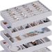 Soft Velvet Stackable Jewelry Tray Case Jewelry Display Storage Box Portable Ring Earrings Necklace Organizer Box Jewelry Holder_maomaolike.com