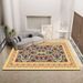 Living Room Rug Large Size Gorgeous Gold Frame Design Bedroom Rug Plush Thickened Machine Washable Thickened Underlay Interior Decorative Rug_maomaolike.com
