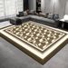 Living Room Rug,Large Rug,Oversized, Gold Leaves Design,Bedroom Rug,Soft And Thick, Machine Washable, Thickened Rug, Bedside Rug,Decorative Indoor Rug_maomaolike.com