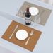 PU Leather Placemats - Double-Sided Heat-Resistant For Dining Table & Cups (Solid Color Non-Slip Set Of 4 Or 6 Easy To_maomaolike.com