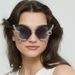 Unisex Fashion Round Diamond Studded Sunglasses Sun Protection Sunglasses Outdoor Rhinestone Glasses_maomaolike.com
