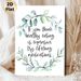 Healthy Eating Inspirational Quote Painting Poster, Soft Watercolor Eucalyptus Wreath With Handwritten Text Poster, Thought-provoking Health Reminder_maomaolike.com