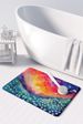 Gypsophila In Color Memory Foam Kitchen Mat Machine Washable Anti-Fatigue Mat Cushion Comfort Bath Mat Or Kitchen Rug_maomaolike.com