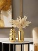 A Golden Light Luxury Ceramic Flower Arrangement Vase Is Suitable For The Living Room, Study, Desk, Ornament Vase_maomaolike.com