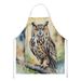Eurasian Eagle Owl Apron Cooking Kitchen Server Baking Crafts Gardening For Adult Women Men, Unisex, Large, Multicolor_maomaolike.com