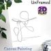 Woman In Hat Line Art Painting Poster, Minimalist Single-line Abstract Figure Poster, Sleek Understated Decor Ideal For Bedroom, Living Room, Hallway_maomaolike.com