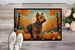 Welsh Terrier Fall Doormat Front Door Mat Indoor Outdoor Rugs For Entryway, Non Slip Washable Low Pile, 24H X 36W_maomaolike.com