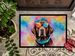 Chocolate Labrador Hippie Dawg Doormat Front Door Mat Indoor Outdoor Rugs For Entryway, Non Slip Washable Low Pile, 24H X 36W_maomaolike.com