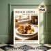 French Crêpes Painting Poster, Warm-toned Cozy Kitchen Food Scene Poster, Delightful Culinary-themed Decor Ideal For Kitchen And Dining Area_maomaolike.com