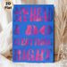 "In My Head" Motivational Slogan Painting Poster, Vibrant Psychedelic Gradient Pink-on-Blue Text Poster, Stylish Quote Wall Decor For Bedroom, Living_maomaolike.com