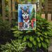 Siberian Husky Christmas Reindeer Garden Flag Mailbox Flag Decorative Yard Flag Banner Outside Patio Artwork Yard Flower Beds, Garden Size, Multicolor_maomaolike.com