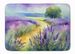 Lavender In Watercolor Memory Foam Kitchen Mat Machine Washable Anti-Fatigue Mat Cushion Comfort Bath Mat Or Kitchen Rug_maomaolike.com