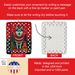 Alaskan Klee Kai Holiday Christmas Porcelain Ornament Christmas Tree Hanging Decorations For Home Christmas Holiday, Rectangle, Gift, Multicolor_maomaolike.com