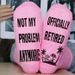 Unisex Pink dispensing socks sweet not my problem anymore_maomaolike.com