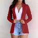 Women's Clothing small suits Lapel long sleeves slim sweet button street jacket suit multi color spot_maomaolike.com