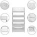 WPC - 5 Layers Carved Shoe Rack - A - 42X24X80cm_maomaolike.com