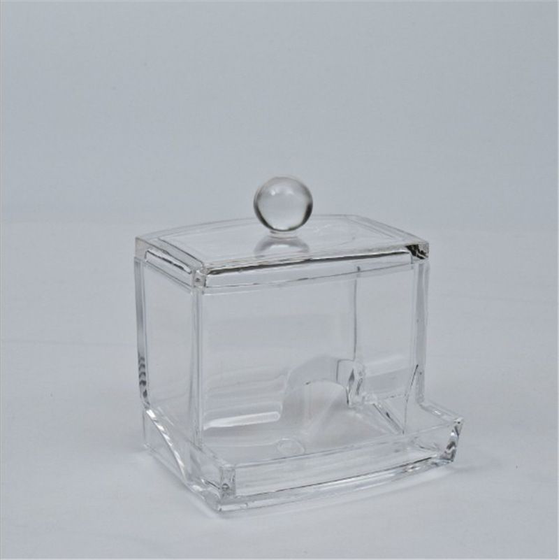 Cotton Swab Transparent Cotton Ball Makeup Remover Cotton Storage Box_maomaolike.com