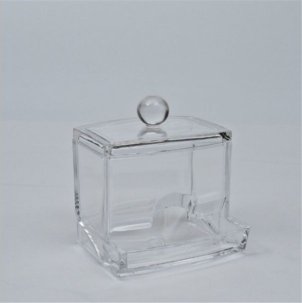 Cotton Swab Transparent Cotton Ball Makeup Remover Cotton Storage Box_maomaolike.com