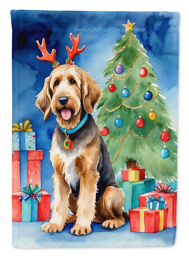 Otterhound Christmas Reindeer Garden Flag Mailbox Flag Decorative Yard Flag Banner Outside Patio Artwork Yard Flower Beds, Garden Size, Multicolor_maomaolike.com
