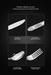 Product Name : Deluxe Premium Cutlery Flatware Set For The Home - Stainless Steel Cutlery Service With 1 Dinner Fork, 1 Dinner Knife, 1 Dinner Spoon And 1 Tea Spoon - Durable, Elegant And Rust-resista_maomaolike.com