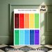 Multiplication Table Painting Poster, Vibrant Color-coded Math Chart Poster, Practical Educational Aid To Support Arithmetic Learning Ideal For Study_maomaolike.com