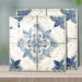 10-Piece Set Premium Crystal Gloss Peel & Stick Tile Stickers, Thick Hard PVC Waterproof Blue Floral Backsplash Wall Decor_maomaolike.com