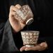 Vintage Ceramic Tea Cup Dunhuang Buddha Gilded Silver Agarwood Cup Master Cup_maomaolike.com