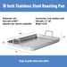 Stainless Steel Baking Tray (with Handles) – Easy-grip Handles, Versatile For A Range Of Cooking Methods, Suitable For Baking, Frying And Roasting_maomaolike.com