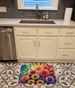 Chrysanthemums In Color Memory Foam Kitchen Mat Machine Washable Anti-Fatigue Mat Cushion Comfort Bath Mat Or Kitchen Rug_maomaolike.com