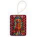 Nova Scotia Duck Toller Holiday Christmas Porcelain Ornament Christmas Tree Hanging Decorations For Home Christmas Holiday, Rectangle, Gift, Multicolor_maomaolike.com