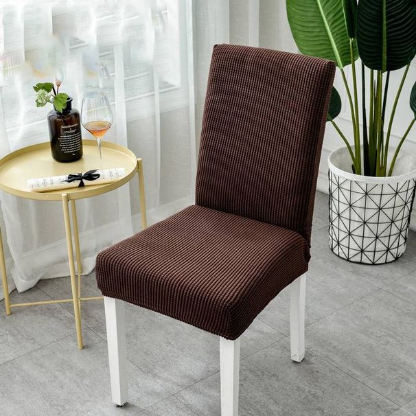 Thickened Polar Fleece Chair Cover One Piece Chair Cover Elastic Hotel Restaurant Dining Chair Cover Stool Cover_maomaolike.com