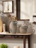 1pc Vintage Style Brown Ceramic Vase With Handle Can Hold Water, Flower Arrangement Vase Multi-scene Ornament Decoration Vase_maomaolike.com