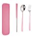 3pcs / Set Portable Stainless Steel Tableware_maomaolike.com