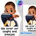Hygiene Etiquette Painting Poster, Warm-toned Cartoon Character Poster, Reminds Proper Cough-sneeze Hygiene, Ideal For Clinic, Office And Public Areas_maomaolike.com