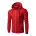 Men's Clothing New Spring and Autumn Style Zipper Hooded Sweatshirt Men's Cardigan Sweatshirt Long Sleeve Solid Color Sweatshirt_maomaolike.com