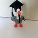 7 Inch Graduation Themed Desktop Goose Figurine, Cute Goose With Graduation Outfit, Tabletop Decor Ornament_maomaolike.com