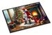 Samoyed And Santa Claus Doormat Front Door Mat Indoor Outdoor Rugs For Entryway, Non Slip Washable Low Pile, 24H X 36W_maomaolike.com