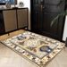 Living Room Rug Large Size Gorgeous Gold Frame Design Bedroom Rug Plush Thickened Machine Washable Thickened Underlay Interior Decorative Rug_maomaolike.com