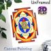 Rama Yantra Painting Poster, Vibrant Traditional Sacred Mandala Poster, Intricate Sanskrit-inscribed Spiritual Artwork, Suitable For Meditation Space_maomaolike.com
