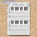 Piano Notes Painting Poster, Color-coded Piano Keys & Staff Chart Poster, Practical Guide For Learning Music Notes, Ideal For Music Studio, Practice_maomaolike.com