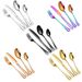 Stainless Steel Western Tableware 16/24 Pieces Of Table Knife Fork And Tea Spoon Set_maomaolike.com
