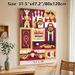 The Big Lebowski Movie Painting Poster, Stylized Retro Collage Poster, Vibrant Burgundy-gold Cinematic Character & Scene Art, Ideal For Home Theater_maomaolike.com