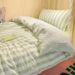 Wholesale INS Japanese Style Skin-Friendly Cloud Four-Piece Soft Striped Double Washed Cotton 4-Piece Bedding Set_maomaolike.com