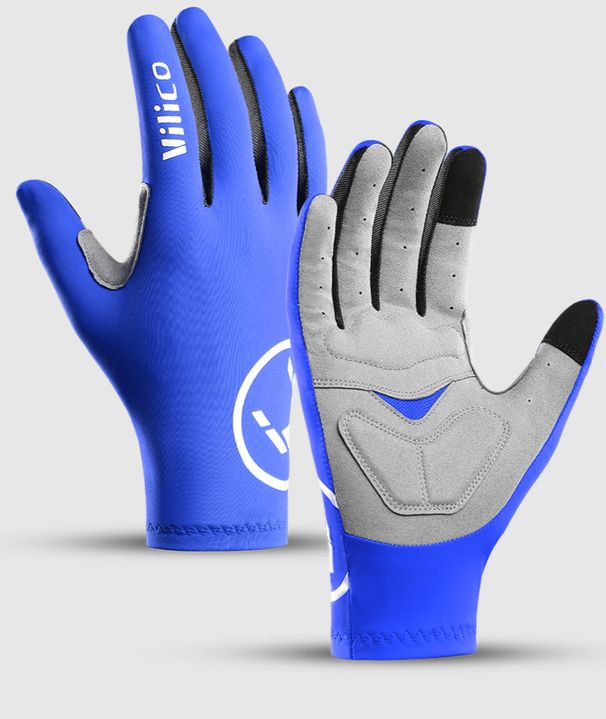 Outdoor cycling gloves for men and women touch screen breathable, anti-slip, shock-absorbing and wear-resistant all-finger sports gloves_maomaolike.com